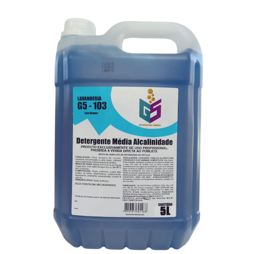 Detergente média alcalinidade