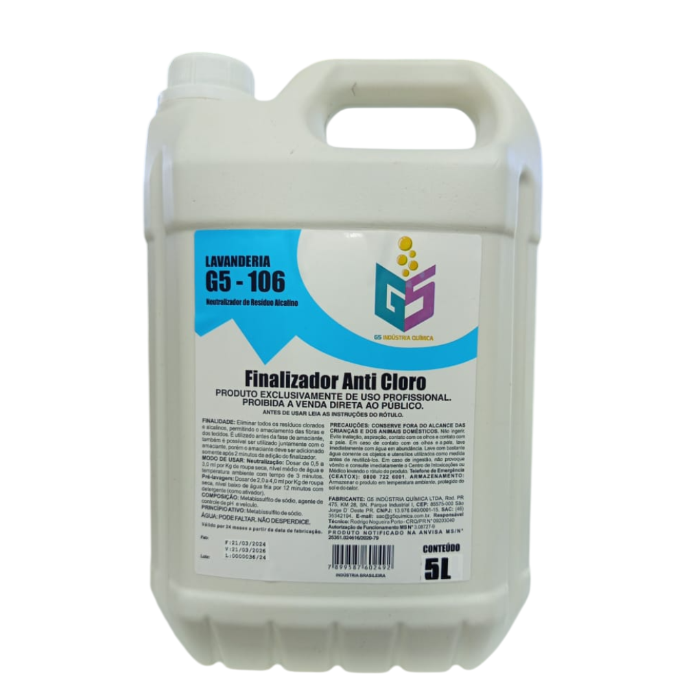 Finalizador anti cloro