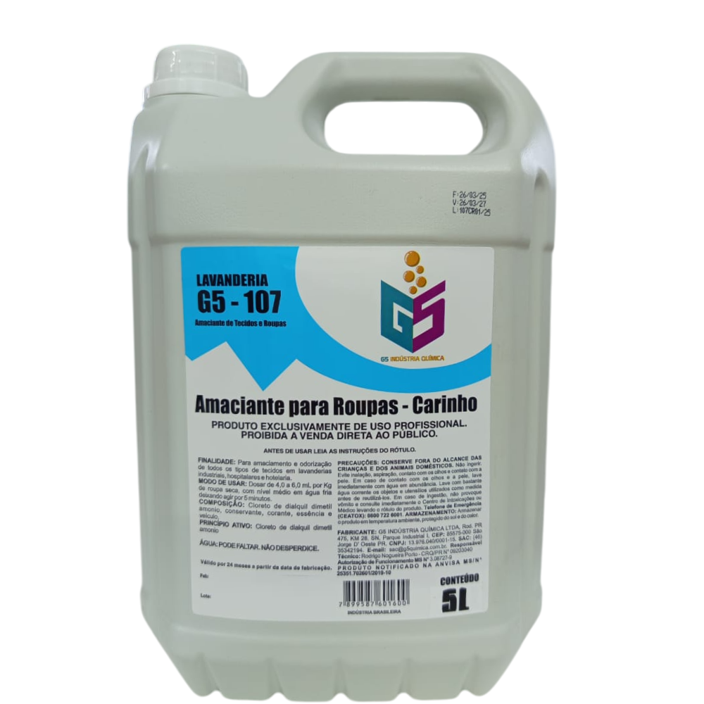 Amaciante para roupas - carinho